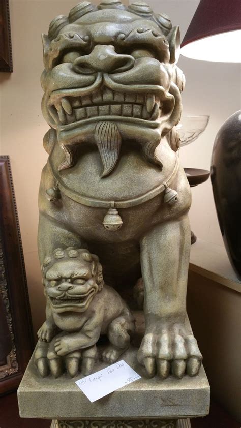 Large Foo-Dog Statue, From Booth 150, $95.00. | Foo dog statue, Dog ...