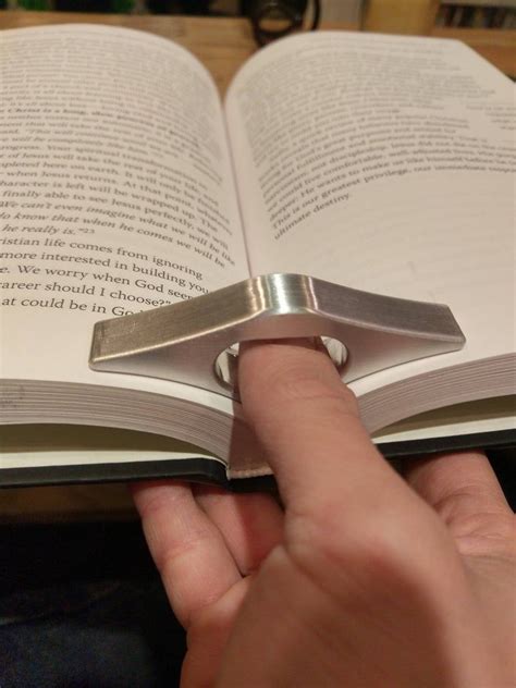 CNC Thumb Ring Page Holder - Etsy | Book holders, Thumb rings, Book rings