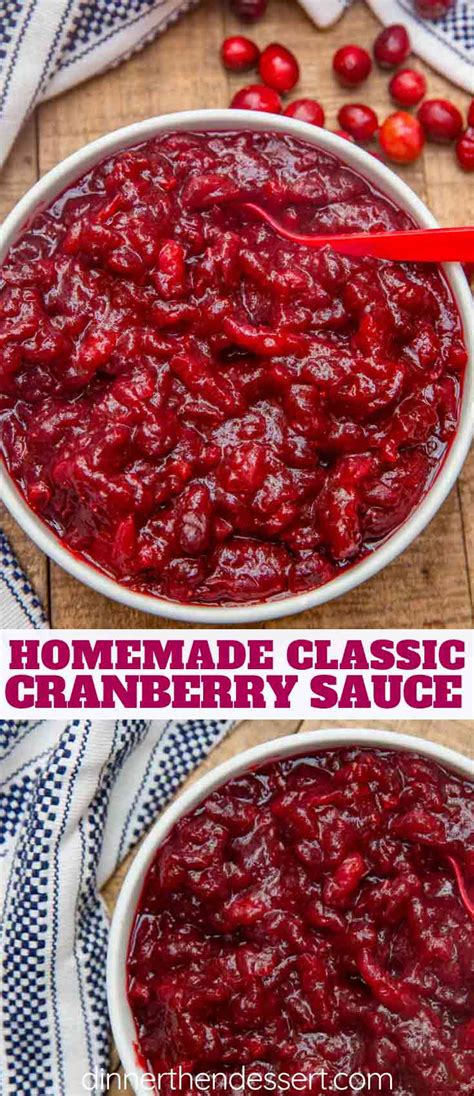 Easy Cranberry Sauce Recipe - Dinner, then Dessert