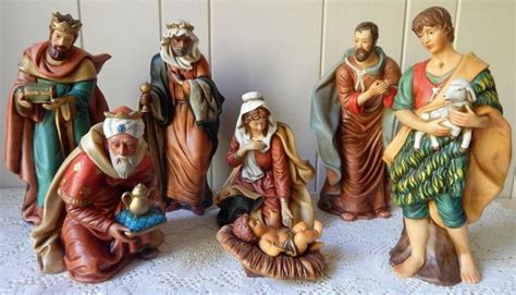 Vintage Christmas O Well 1994 Nativity Set 7 Porcelain Large 8 to 10 ...