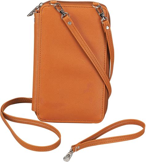 Amazon.com: Fox Valley Traders - RFID Phone Wallet Shoulder Bag and ...