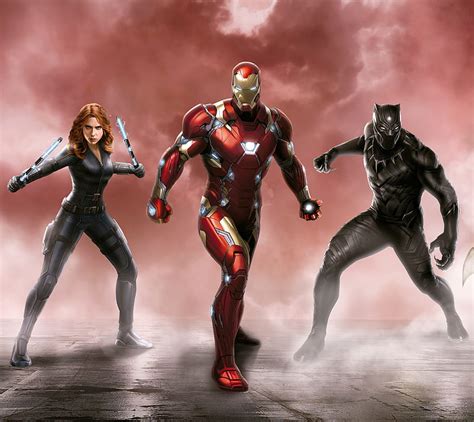 Team Iron Man, black panther, black widow, captain america, civil war, iron man, HD wallpaper ...