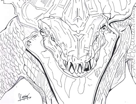 Pacific Rim: Raiju's Deadly Stare (Line Art) by AVGK04 on DeviantArt