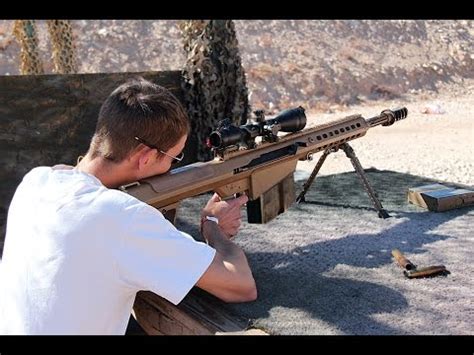 Shooting Las Vegas range: pro gun club _ Barrett M107A1 _ .50 BMG/ 50 cal - YouTube