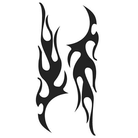 Car Flame Auto Graphic Decal Flaming Body Car Truck Vinyl Flames v100 Large 12"x 48"-in Car ...