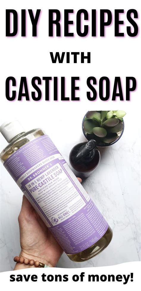 5 Simple DIY Recipes Using Castile Soap | Castile soap diy, Castile ...
