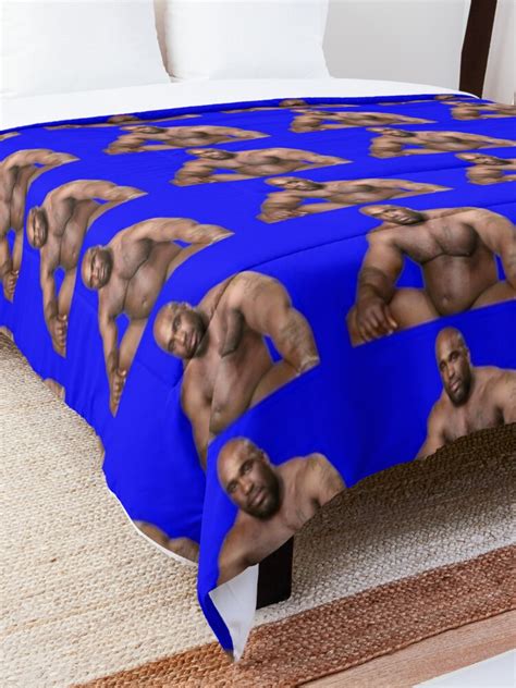 "Barry Wood sitting on bed Dark Blue Background" Comforter by peteyboywonder | Redbubble