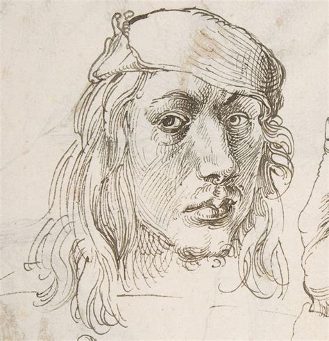 Dürer: self-portrait, study, drawing, detail [1493] | Albrecht durer ...