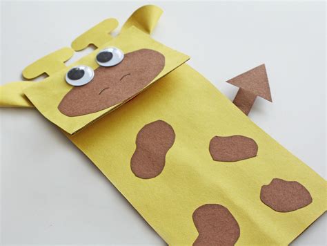 Giraffe Paper Bag Puppet | Fun365