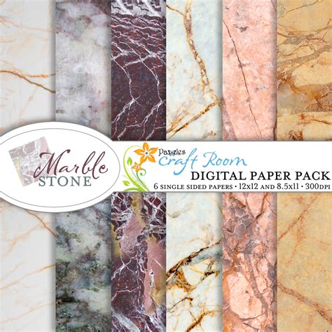 Marble Stone Digital Paper Pack - Pazzles Craft Room