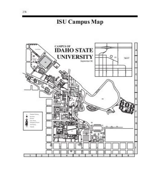 Idaho State University Campus Map - Printable Map