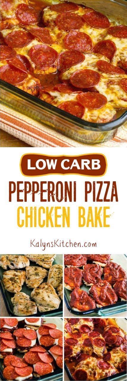 LOW-CARB PEPPERONI PIZZA CHICKEN BAKE - BEST FOOD