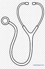 Doctor Stethoscope Coloring Page sketch template