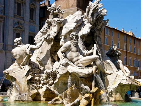 Fontana dei Quattro Fiumi, Roma by Gian Lorenzo Bernini (1648 - 1651 ...