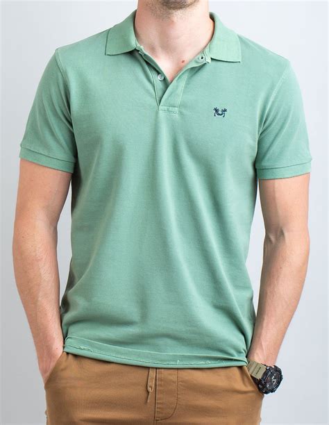 Green Polo for men | Basic short sleeve polo shirts