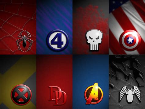 Marvel Logos Wallpaper Pack by BadlyDrawnDuck on DeviantArt