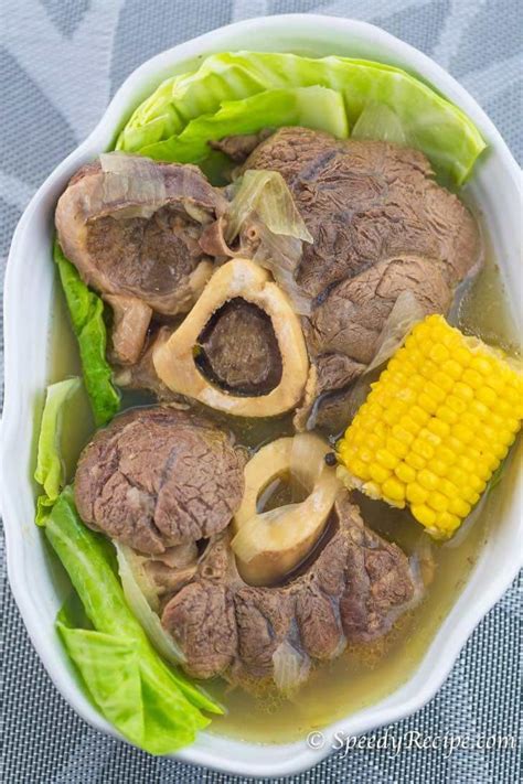 Beef Bulalo (Filipino Beef Shank Soup) - speedyrecipe.com | Beef shank ...