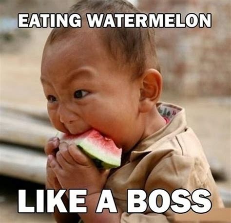 Eating Watermelon, Funny Babies Pictures ~ FunPicer