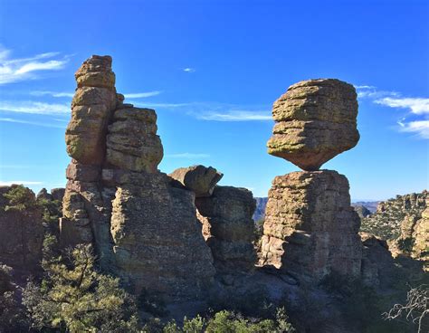 The balanciest rock that ever balanced. Balanced Rock Trail, Chiricahua National Monument, AZ ...