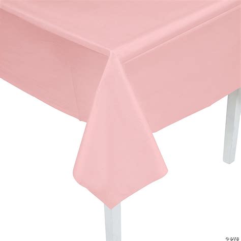 Light Pink Plastic Tablecloth