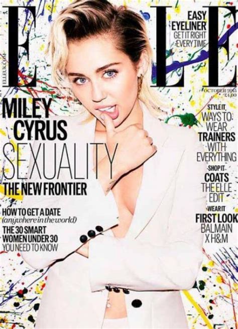 MILEY CYRUS in Elle Magazine, October 2015 Issue – HawtCelebs