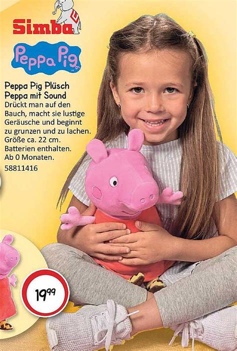 Simba Peppa Pig Plüsch Peppa Mit Sound Angebot bei Vedes - 1Prospekte.de