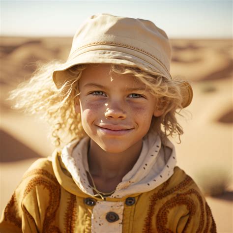 Free image: Portrait of a boy in the Sahara desert - Premium Free AI Generated stock photos ...