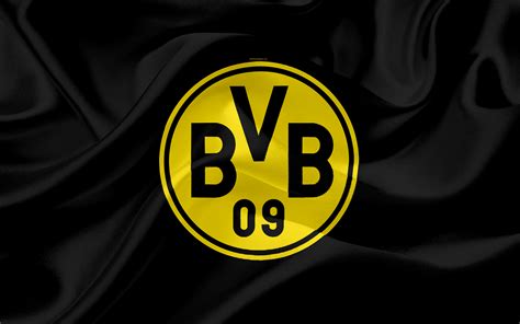 Herunterladen hintergrundbild borussia dortmund, 4k, logo, bvb-emblem, deutsche fußball-club ...