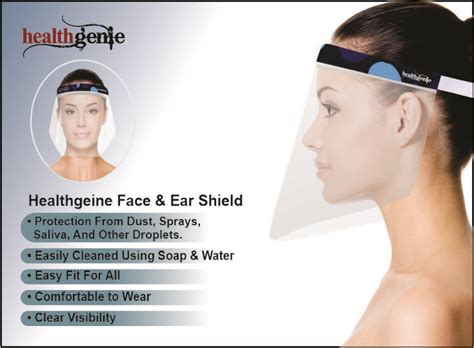 Healthgenie Face & Ear shield | Ear protection, Face protection, Face