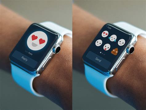 Emoji Chat Apple Watch concept (avec images) | Web design, Design, Émotions