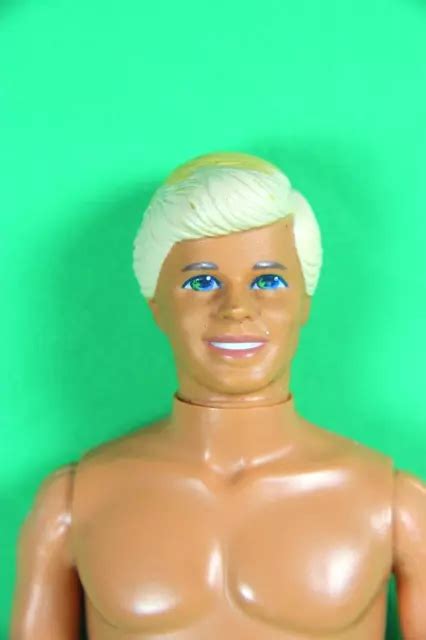 VINTAGE MATTEL BARBIE Blonde Ken doll c 1968 BLONDE HAIR BLUE EYE'S $22 ...