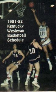 1981-82 Kentucky Wesleyan Basketball Schedule jh62 | eBay