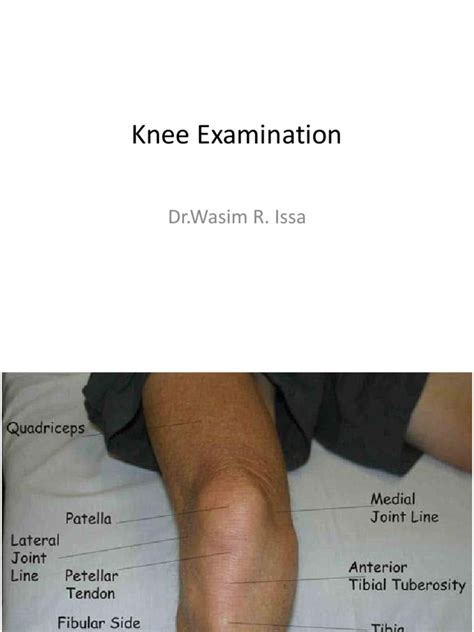 Knee Examination - Copy | Knee | Anatomical Terms Of Motion