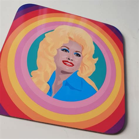 Dolly Parton Rainbow Coaster - Sabi Koz | Pop-Art Gift Range | Shop Online