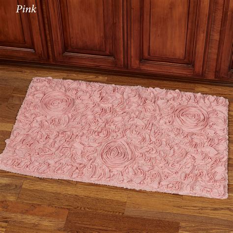 Bellflower Rectangle Bath Rug 40 x 24 | Touch of Class