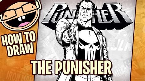 How to Draw THE PUNISHER (Comic Version) | Narrated Step-by-Step Tutorial - YouTube