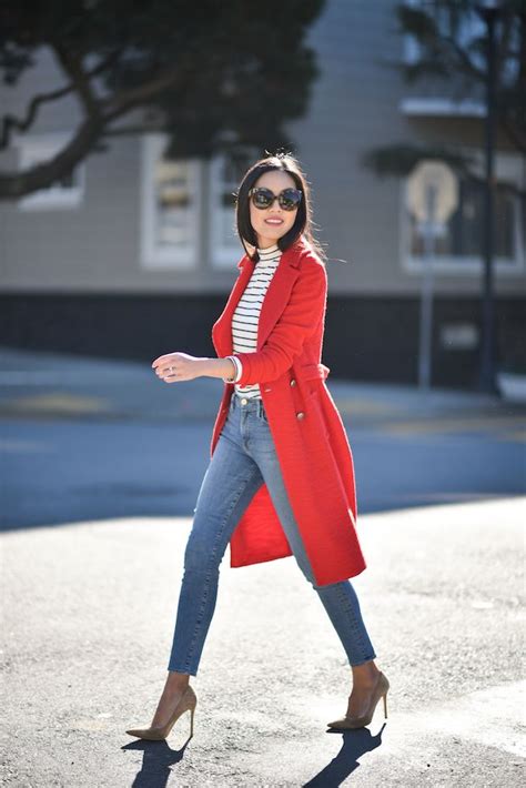 Red | Cute fall outfits, Red coat outfit, Fashion outfits