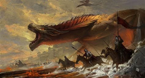 Download Dragon Fantasy A Song Of Ice And Fire HD Wallpaper by Shunyi Zhou