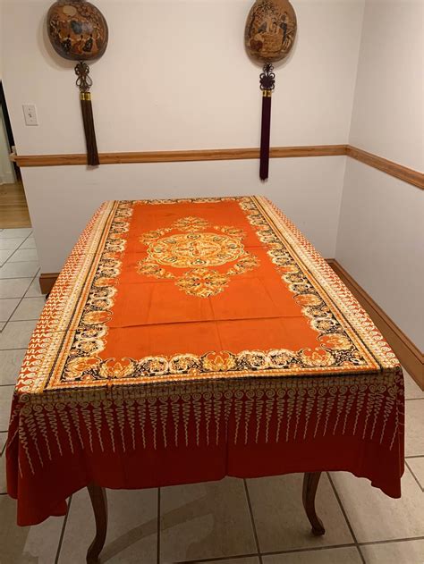 Vintage Batik Tablecloth from Indonesia - Fabric - Norwalk, Connecticut | Facebook Marketplace