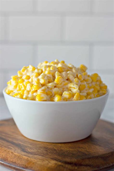 Easy Cream Cheese Corn Casserole (No Sour Cream) - Side Dish