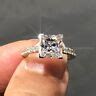 0.71 carat Princess Cut Diamond Solitaire 14k White Gold Engagement Ring Sz 5 | eBay