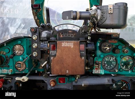 MiG-21bis jet fighter cockpit, Finland Stock Photo - Alamy