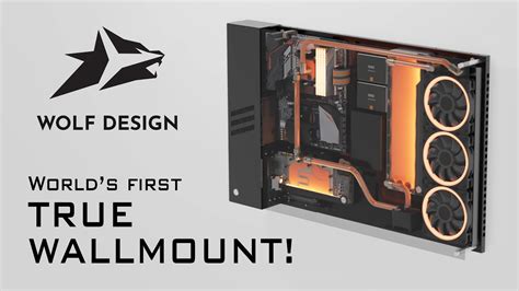 Wolf Design Vinci M1 - The world's thinnest wallmounted PC case - YouTube