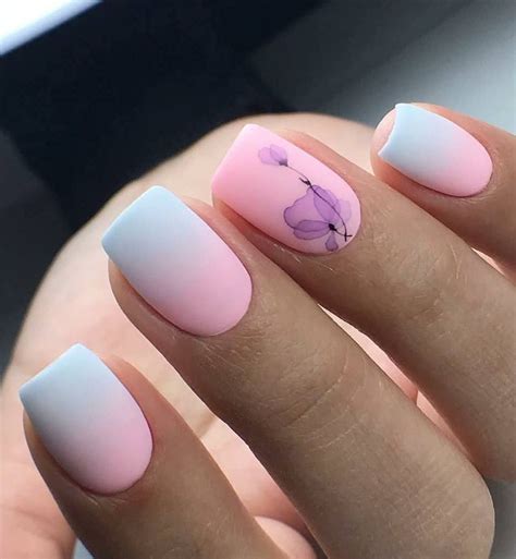 36 Awesome Summer Nail Design Ideas for Short Nails 2019 | Uñas difuminadas, Manicura de uñas ...