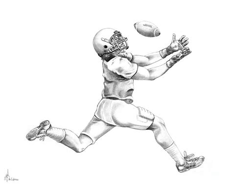 American Football Drawing by Murphy Elliott - Fine Art America