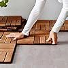 IKEA Outdoor Deck and Patio Interlocking Flooring Tiles (Brown-Stained) 902.342.26, 9 Sq Ft ...