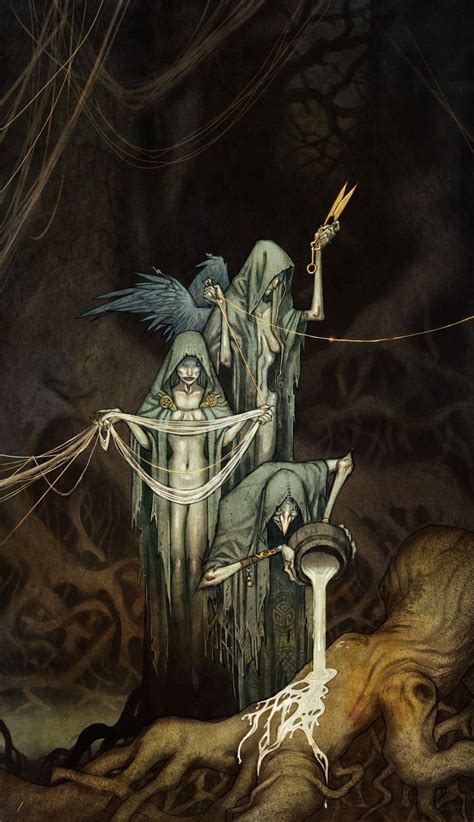 lamashtu666: “The three norns, Urd, Verdandi, Skuld. ” | Norse mythology, Mythology, Mythology art