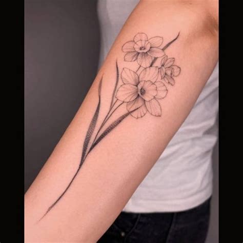 March Birth Flower Tattoo
