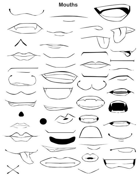 Mouth page by NireLeetsac | Drawing tutorial face, Smile drawing, Mouth ...