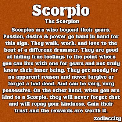 Scorpio: The Scorpion | Scorpio Quotes